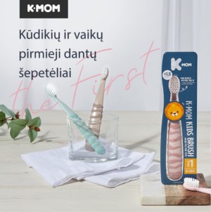 II etapo K-MOM Vaikiški dantų šepetėliai (nuo 24 mėn. iki 12 metų)