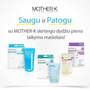 Mother-K  mamos pieno saugojimo maišeliai