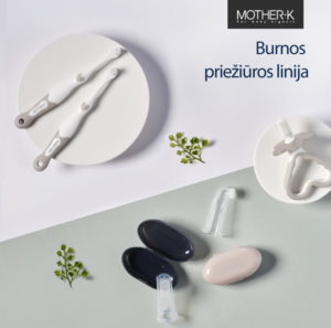 Mother-K silikoninis dantų šepetėlis-masažuoklis