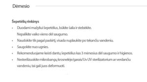Mother-K mažylių dantų šepetėlių rinkinys (nuo 6 iki 12 mėnesių)