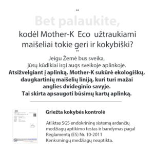 Mother-K ekologiški daugkartiniai užtraukiami maišeliai