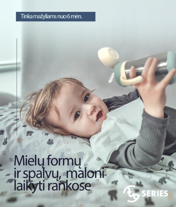 Mother-K HUG gertuvė su šiaudeliu