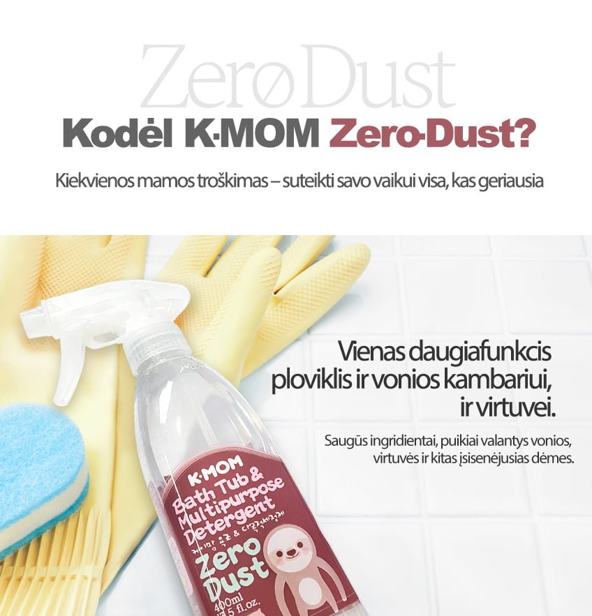 K-MOM "Zero Dust" daugiafunkcinis ploviklis