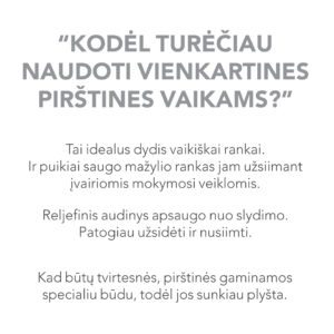 Mother-K vaikiškos vienkartinės pirštinės