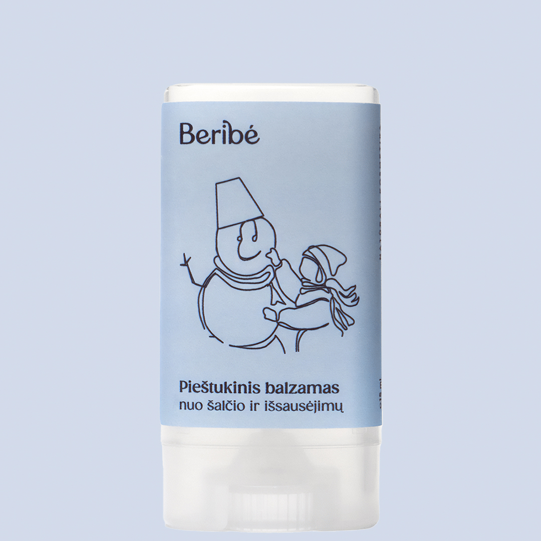 Beribė Pieštukinis balzamas nuo šalčio ir išsausėjimų, 15 ml.