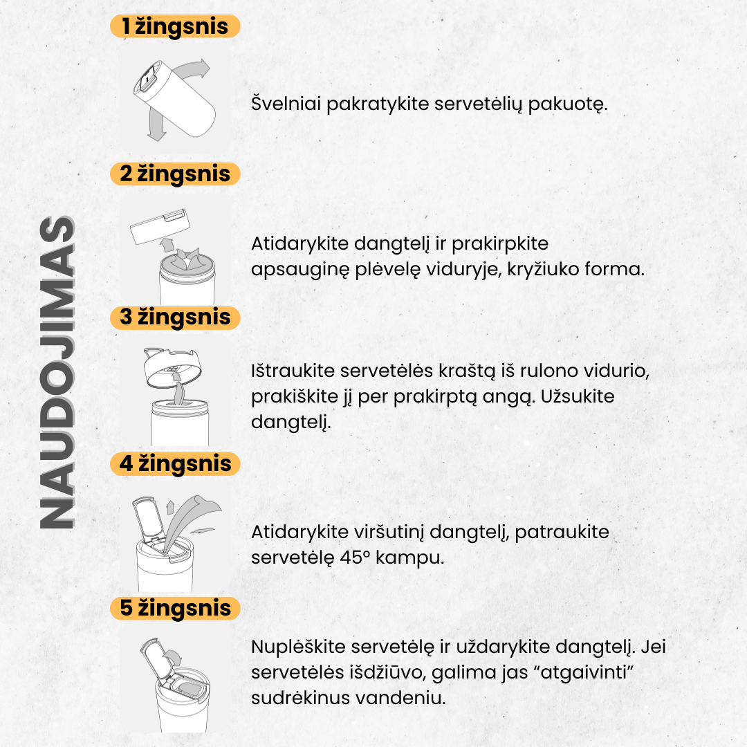 Mother-K Life Universalios virtuvės valymo servetėlės su etanoliu, 150 vnt. Mother-K Life Universalios virtuvės valymo servetėlės su etanoliu, 150 vnt.