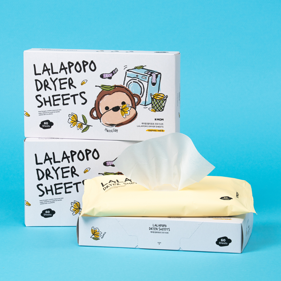 K-MOM Lalapopo skalbinių džiovyklės servetėlės "Magnolia", 60 vnt. K-MOM Lalapopo skalbinių džiovyklės servetėlės "Magnolia", 60 vnt.